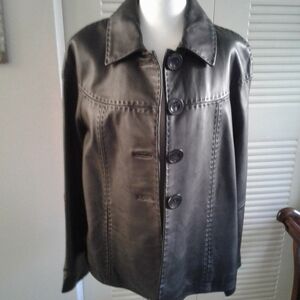 NWT Worthington Genuine Leather Jacket